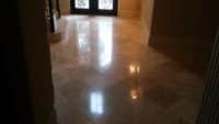 Polished travertine floor after picture