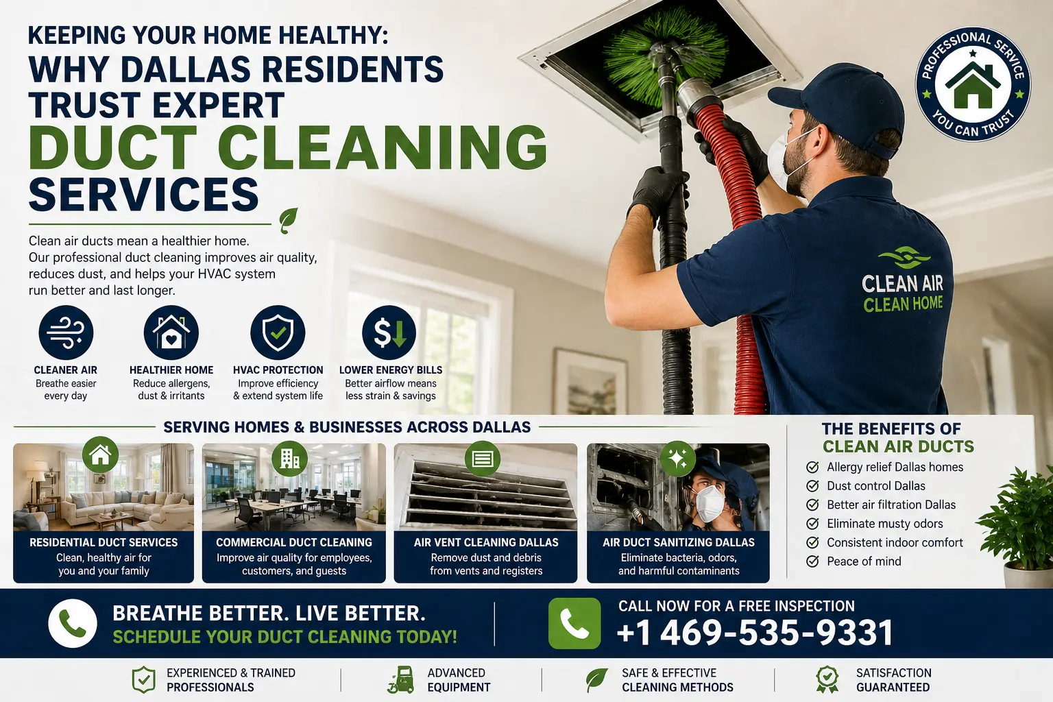 Keeping Your Home Healthy Why Dallas Residents Trust Expert Duct Cleaning Services | Ultra Clean