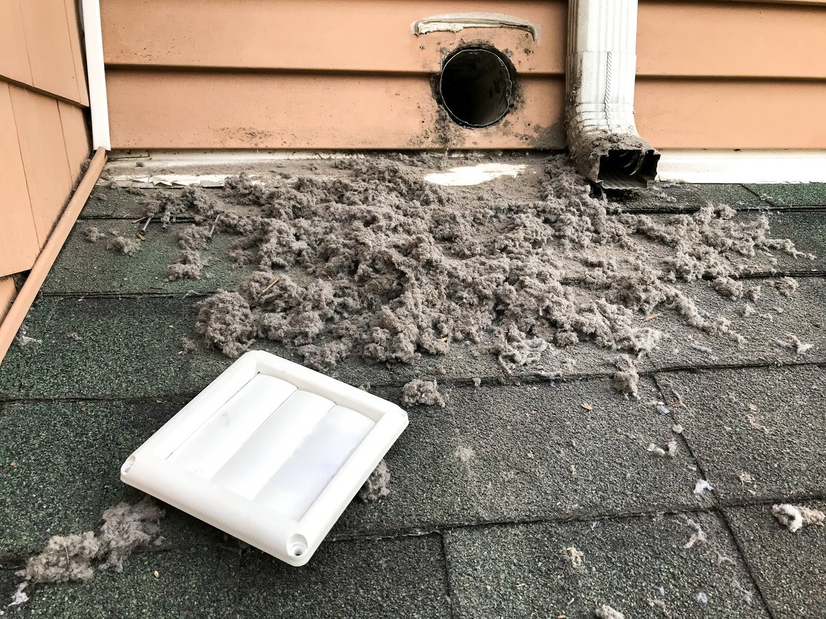 Dryer Vent Cleaning Roof Lint Removal in Plano | Ultra Clean