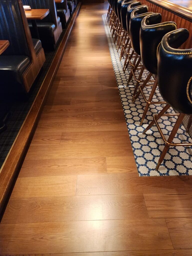 Hardwood Floor Cleaning in Plano | Ultra Clean | Ultra Clean Professionally cleaned and revitalized hardwood floor in a Plano home, restored to a rich natural shine