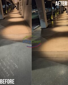 Power washing in McKinney — Ultra Clean exterior cleaning | Ultra Clean Power washing a McKinney home exterior — Ultra Clean cleans driveways, patios, and siding