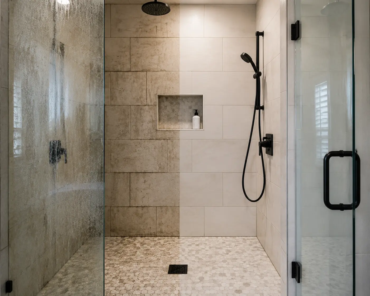 Modern_shower_with_clean_and_dirty_sections | Ultra Clean