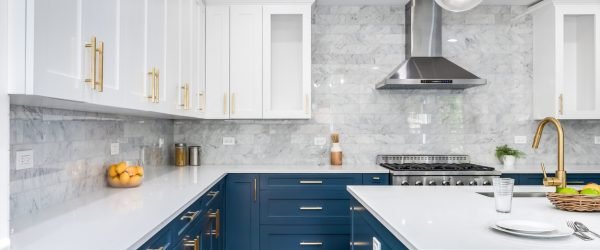 freshly cleaned and sealed kithen backsplash