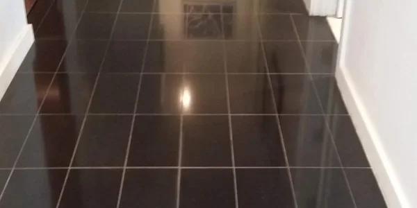 granite floor polished after